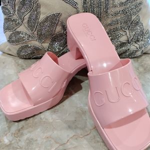 Gucci Rubber Slide Sandals